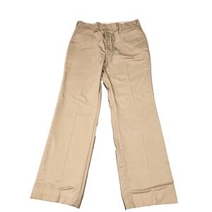 Woolrich Pants Mens 34x33 Khaki Flannel Lined Chino Plaid Liner 1917 Warm Winter